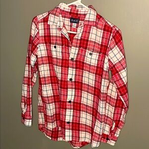 Boys plaid long sleeve shirt